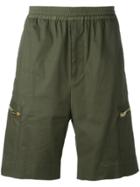 Les Hommes Stretch Waist Shorts - Green