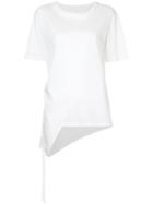 Taylor Gathered Side T-shirt - White