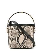 Nico Giani Snakeskin Effect Tote - Neutrals