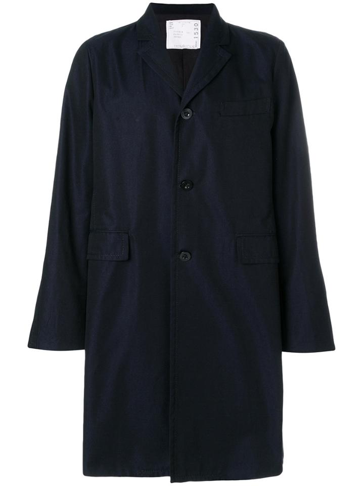 Sacai Oversized Trench Coat - Blue