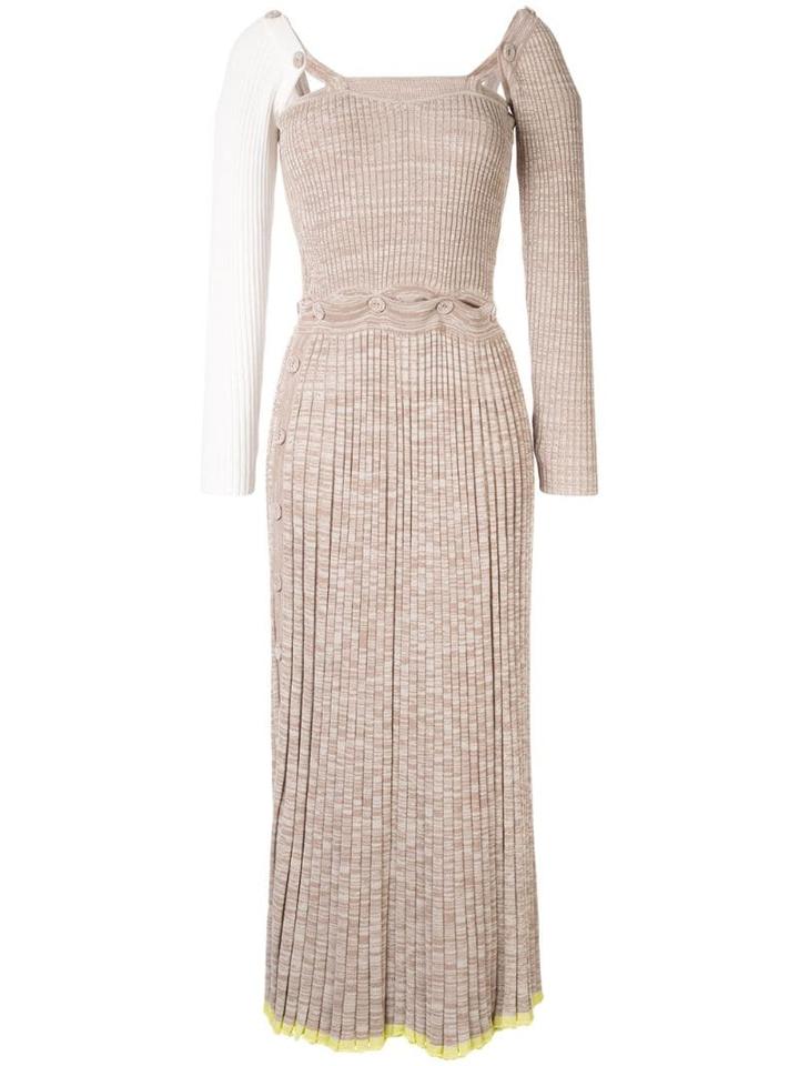 Christopher Esber Long Sleeve Knitted Dress - Brown