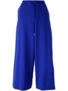 Armani Jeans Palazzo Pants, Women's, Size: 44, Blue, Polyester/spandex/elastane/viscose