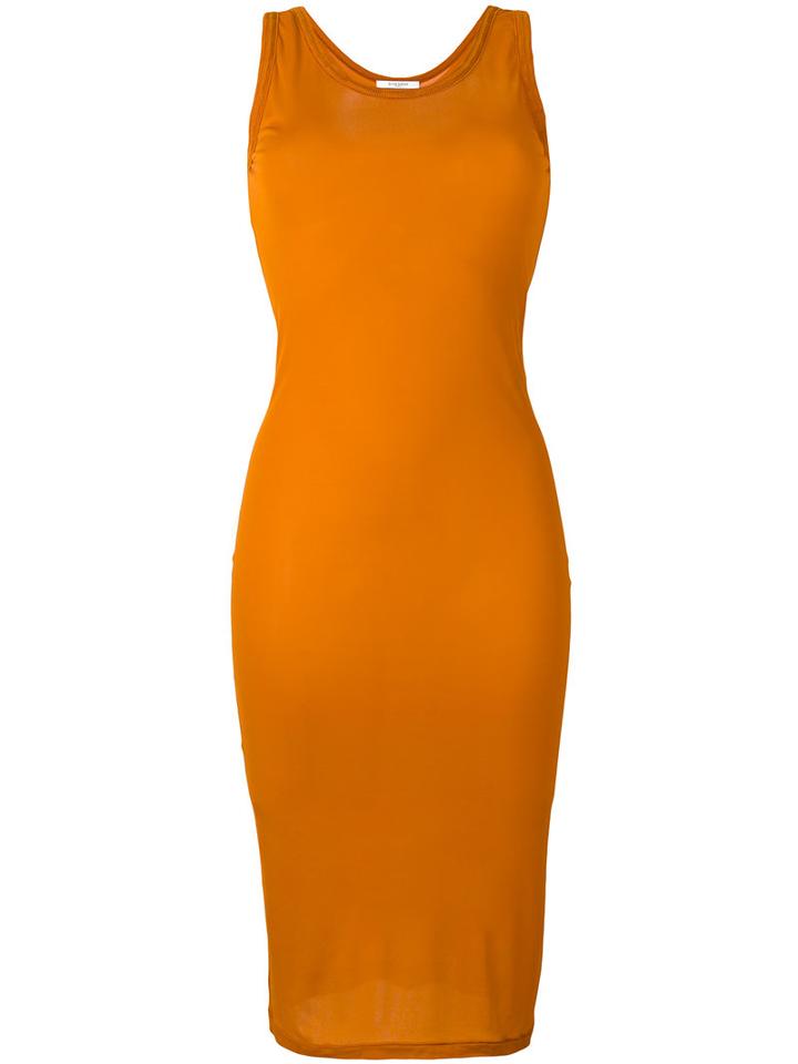 Givenchy - Mini Tank Dress - Women - Cupro - 38, Yellow/orange, Cupro