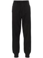 Y-3 Tapered Leg Cotton Sweatpants - Black