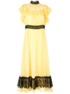 Copurs Lace Hem Dress - Yellow