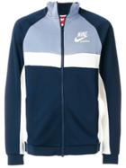 Nike Colour-block Zipped Sweatshirt - Blue
