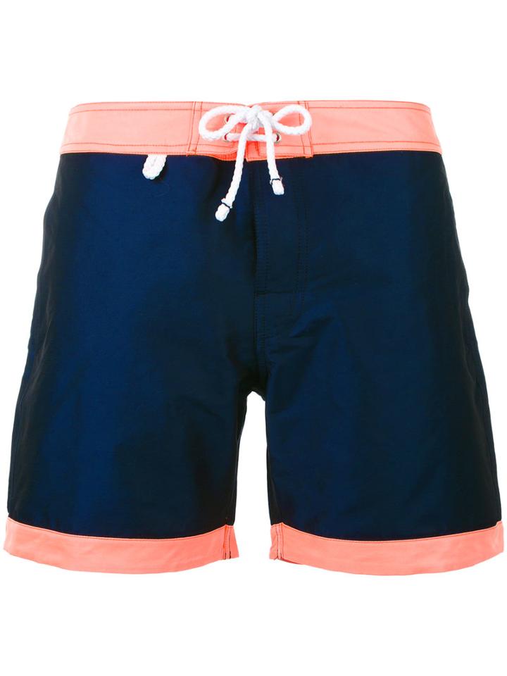 Cuisse De Grenouille - Atlantique Swim Shorts - Men - Cotton/polyamide/polyester - L, Blue, Cotton/polyamide/polyester