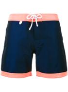 Cuisse De Grenouille - Atlantique Swim Shorts - Men - Cotton/polyamide/polyester - L, Blue, Cotton/polyamide/polyester