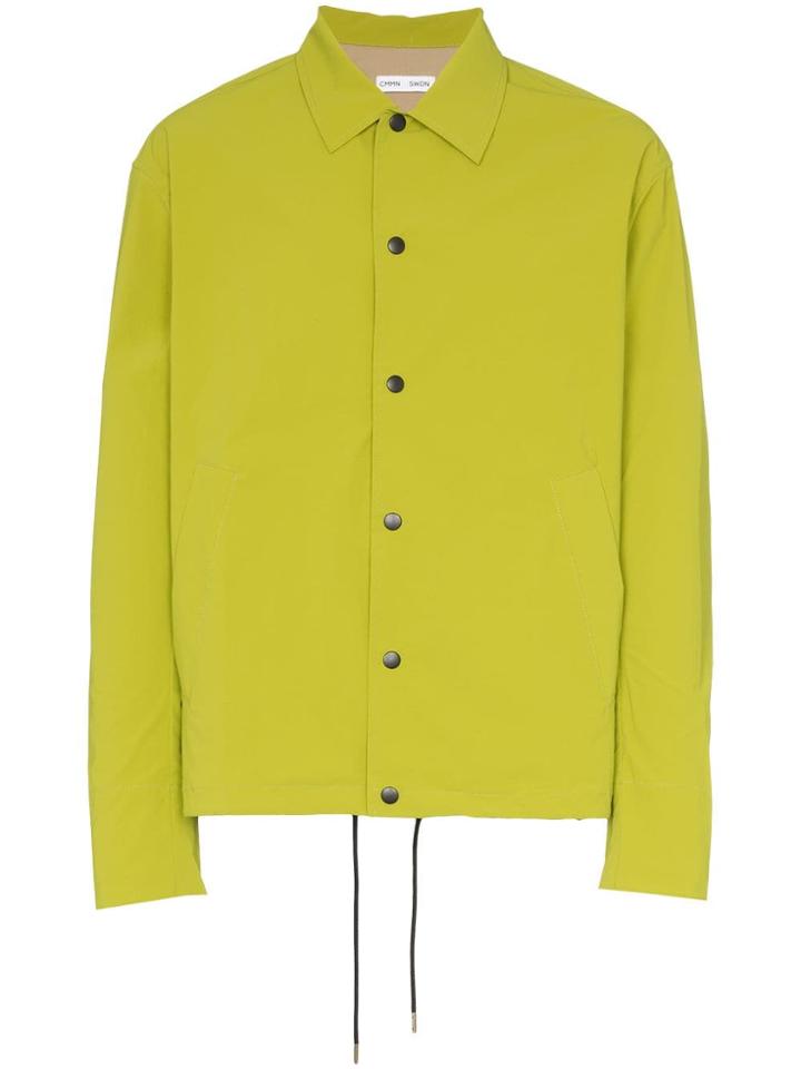 Cmmn Swdn Fluorescent Press-button Shirt Jacket - Yellow