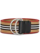 Burberry Heritage Stripe D-ring Belt - Yellow