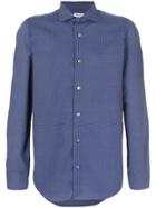 Drumohr Fine Pattern Shirt - Blue