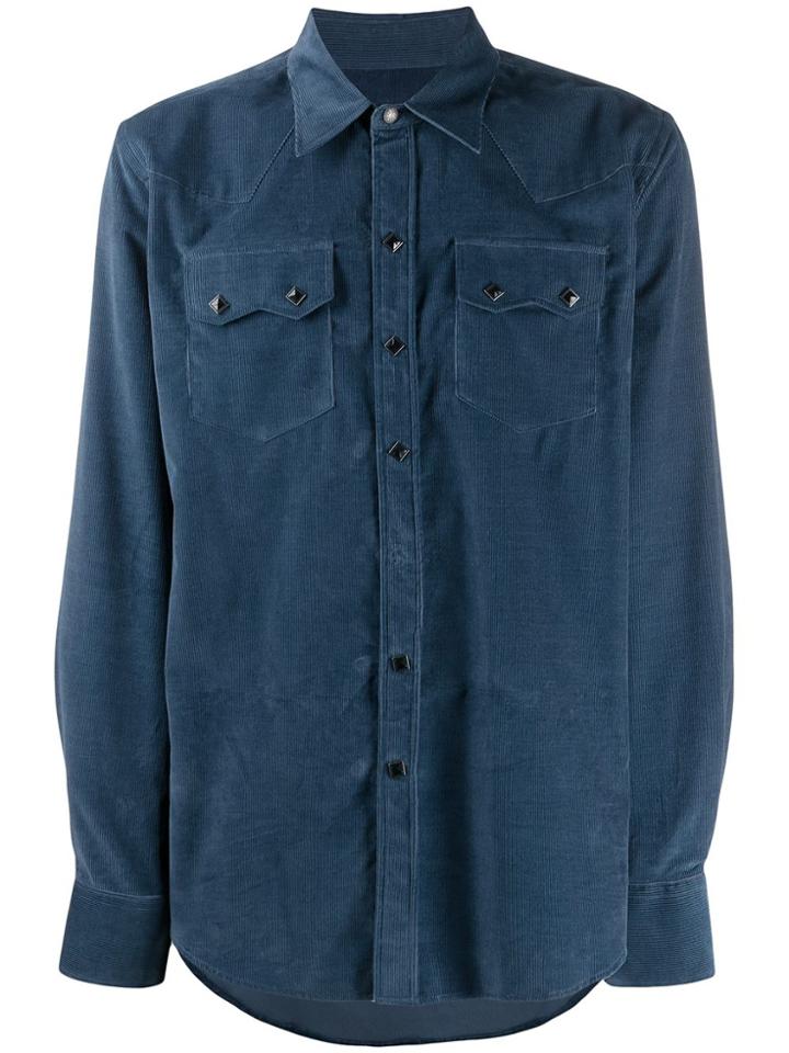 Barbanera Long-sleeve Fitted Shirt - Blue
