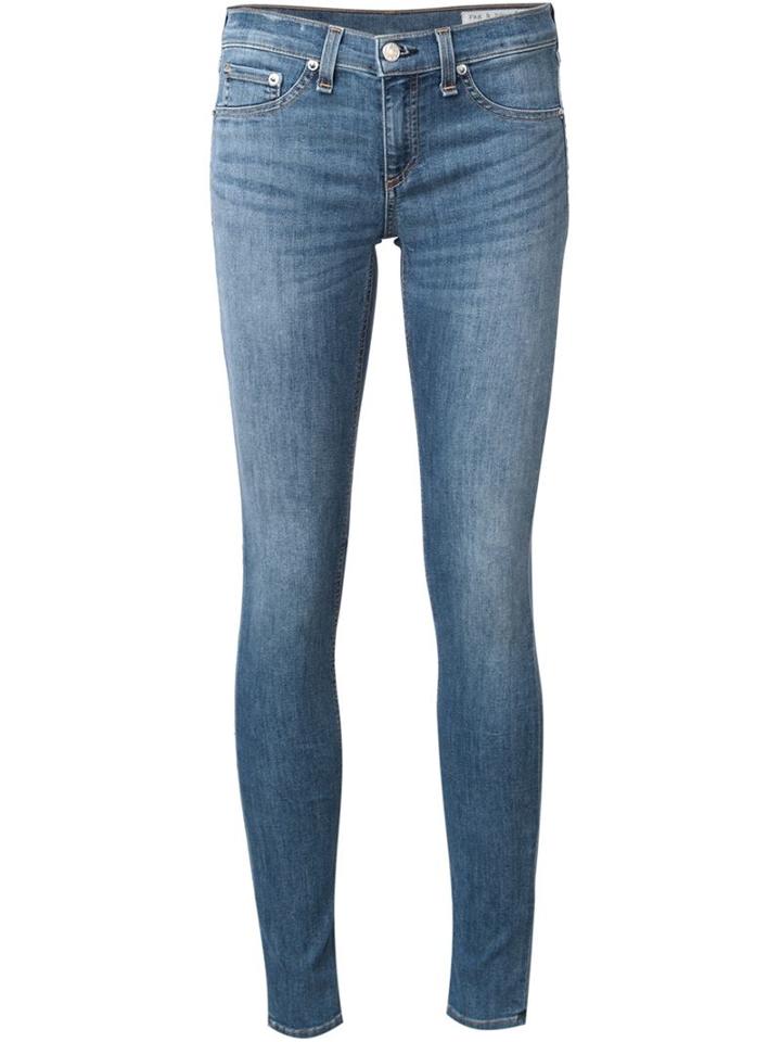 Rag & Bone /jean Skinny Jeans, Women's, Size: 26, Blue, Cotton/polyester/polyurethane