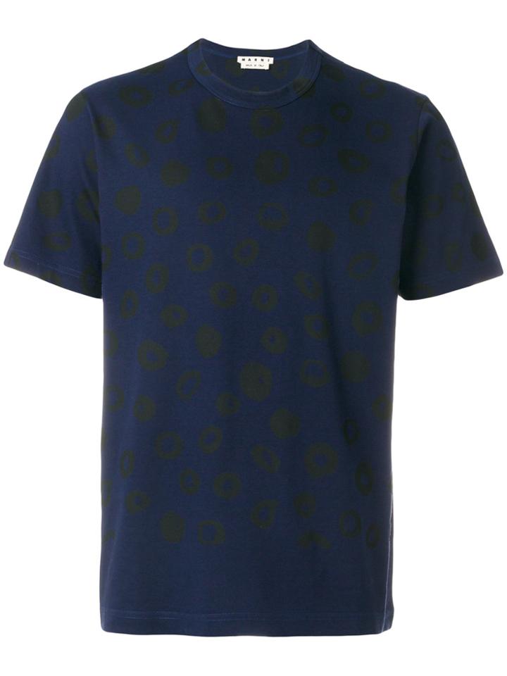 Marni Dot Print T-shirt - Blue