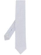 Brioni Dotted Tie - White