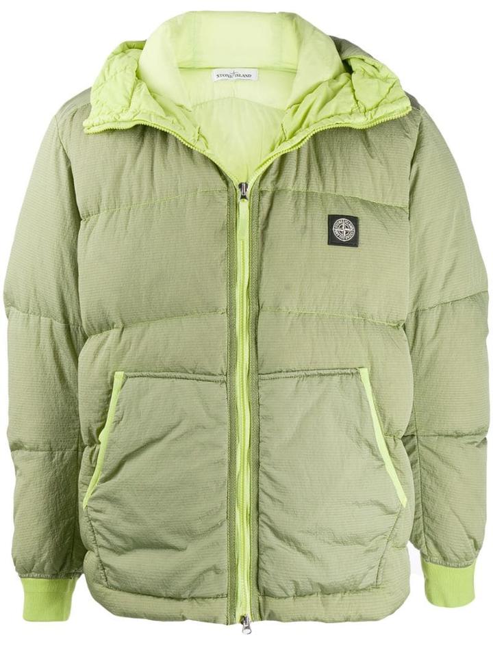 Stone Island Padded Down Jacket - Green