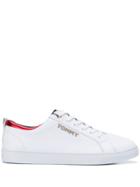 Tommy Hilfiger Logo Plaque Sneakers - White