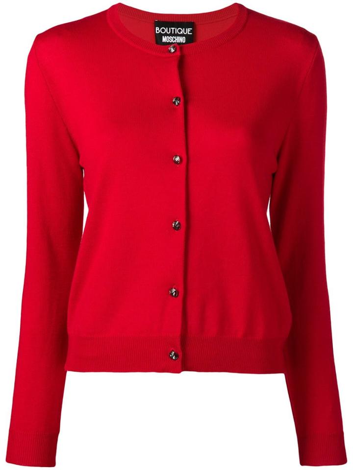 Moschino Classic Cardigan - Red