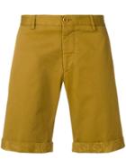 Etro Paisley Hem Chino Shorts - Yellow