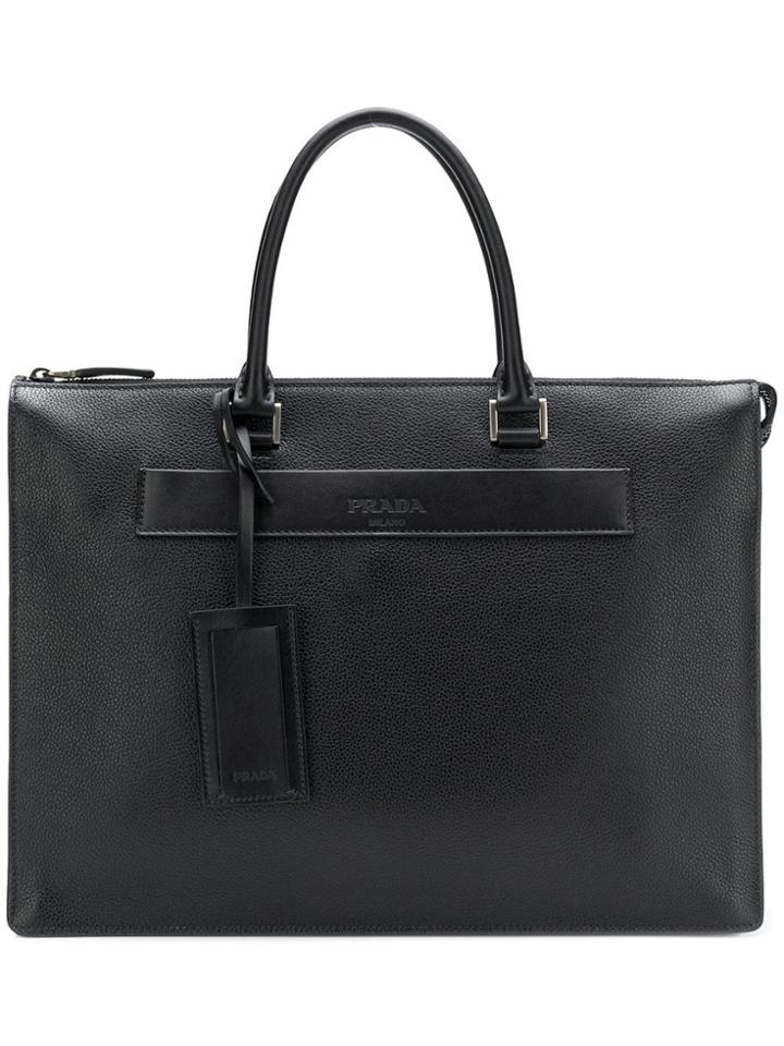 Prada Saffiano Tote Bag - Black