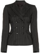 Isabel Marant Kyla Striped Blazer - Grey