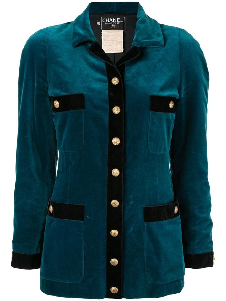 Chanel Vintage Chanel Vintage Cc Logos Button Long Sleeve Jacket -