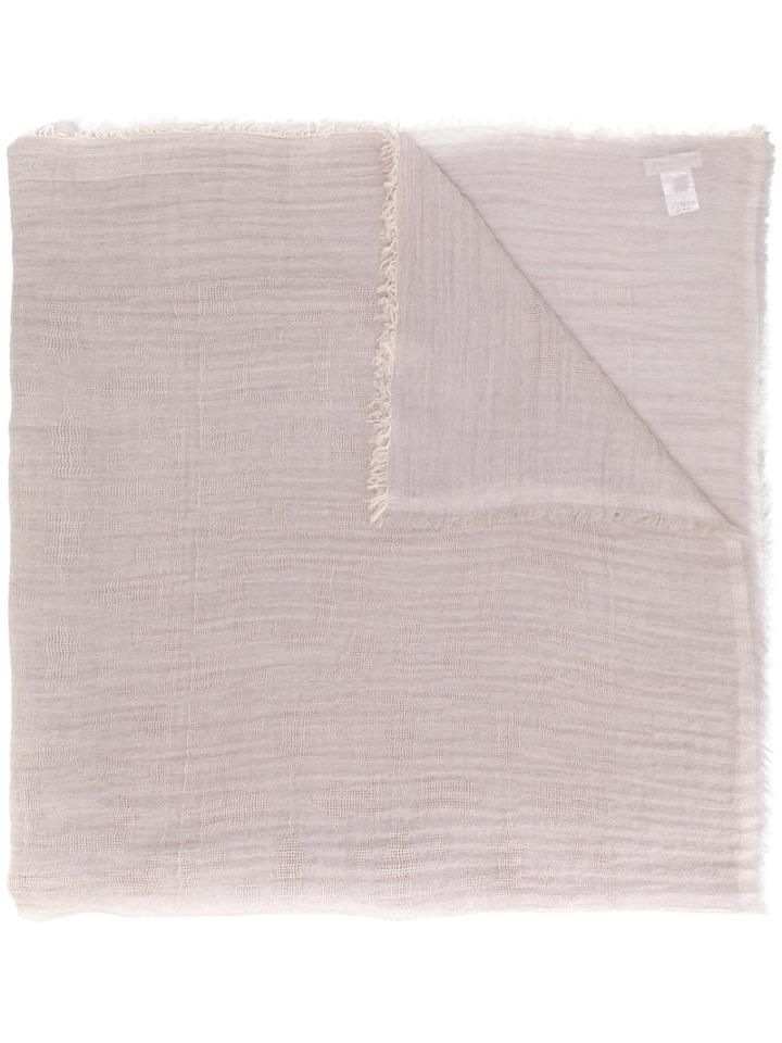 Le Tricot Perugia - Wool Scarf - Women - Virgin Wool - One Size, Pink/purple, Virgin Wool