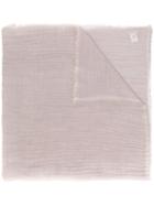 Le Tricot Perugia - Wool Scarf - Women - Virgin Wool - One Size, Pink/purple, Virgin Wool