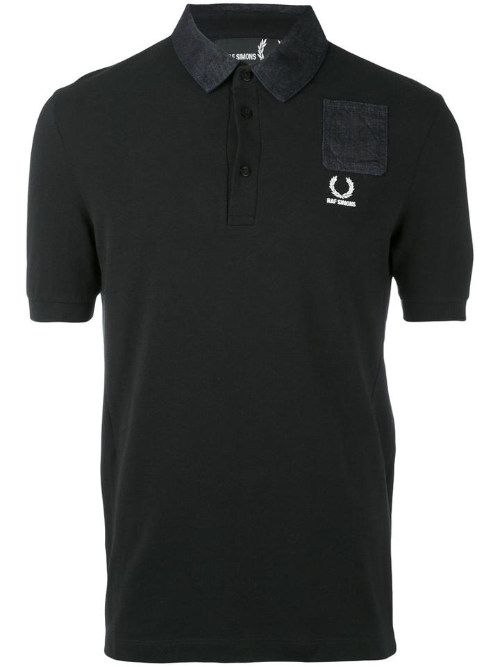 Raf Simons X Fred Perry - Short Sleeve Polo Shirt - Men - Cotton - 38, Black, Cotton