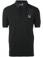 Raf Simons X Fred Perry - Short Sleeve Polo Shirt - Men - Cotton - 38, Black, Cotton