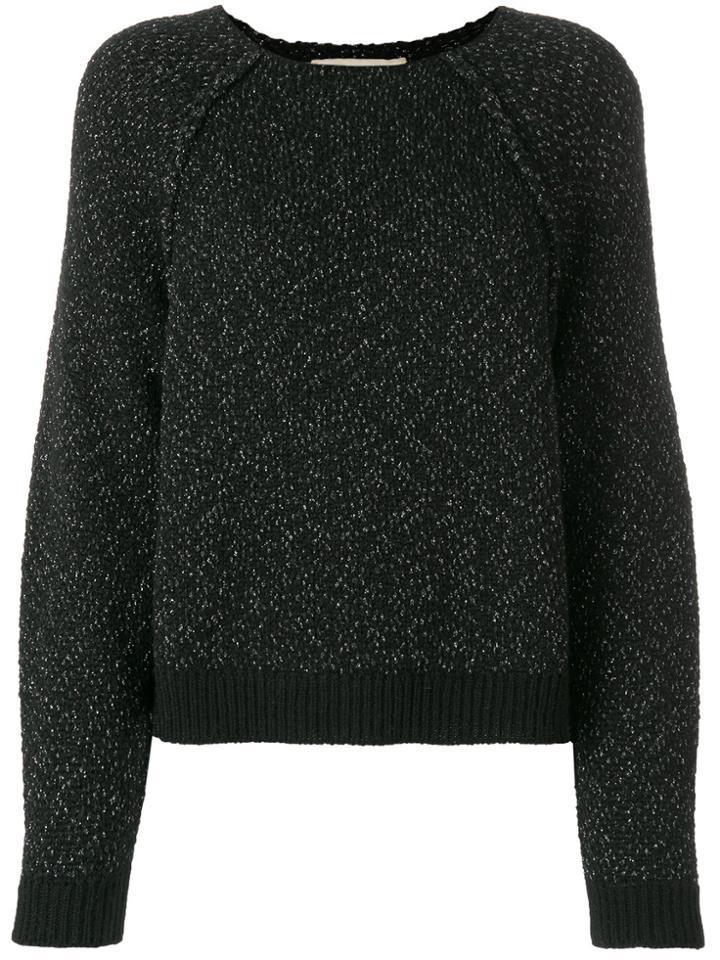Vanessa Bruno Glitter-detail Knitted Sweater - Black