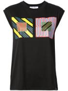 Proenza Schouler Pswl Multi Flag Muscle Tee - Black