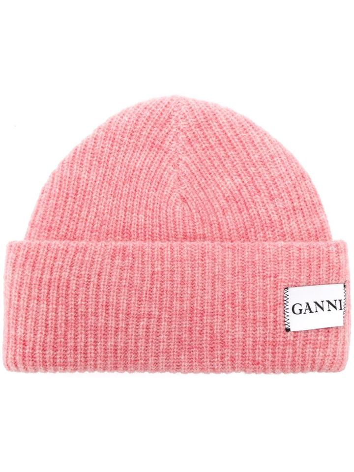 Ganni Ganni A1630 499 Silver Pink Leather/fur/exotic Skins->leather