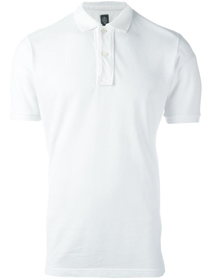 Eleventy Slim Fit Polo Shirt, Men's, Size: Xl, White, Cotton