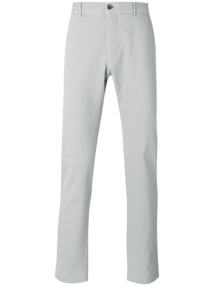 Closed - Straight Leg Chinos - Men - Cotton/elastodiene - 34/34, Grey, Cotton/elastodiene
