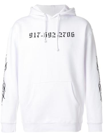 Call Me 917 Chopper Hoodie - White