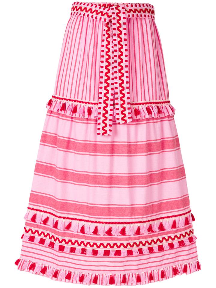 Dodo Bar Or Striped Skirt - Pink & Purple
