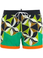 Dsquared2 Geometric Floral Swim Shorts - Multicolour