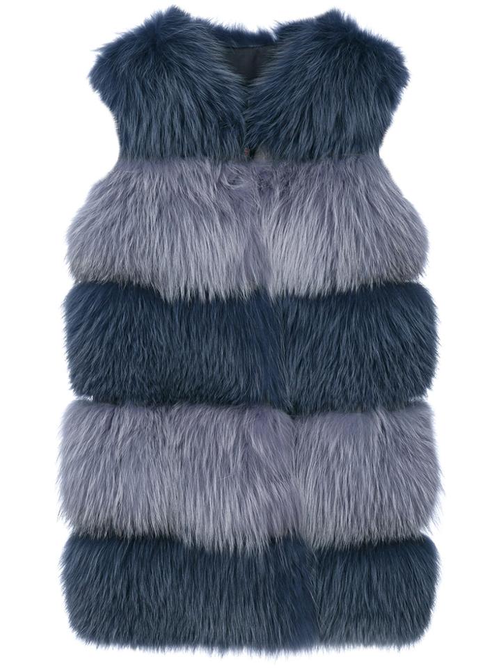 Liska Two-tone Gilet - Pink & Purple