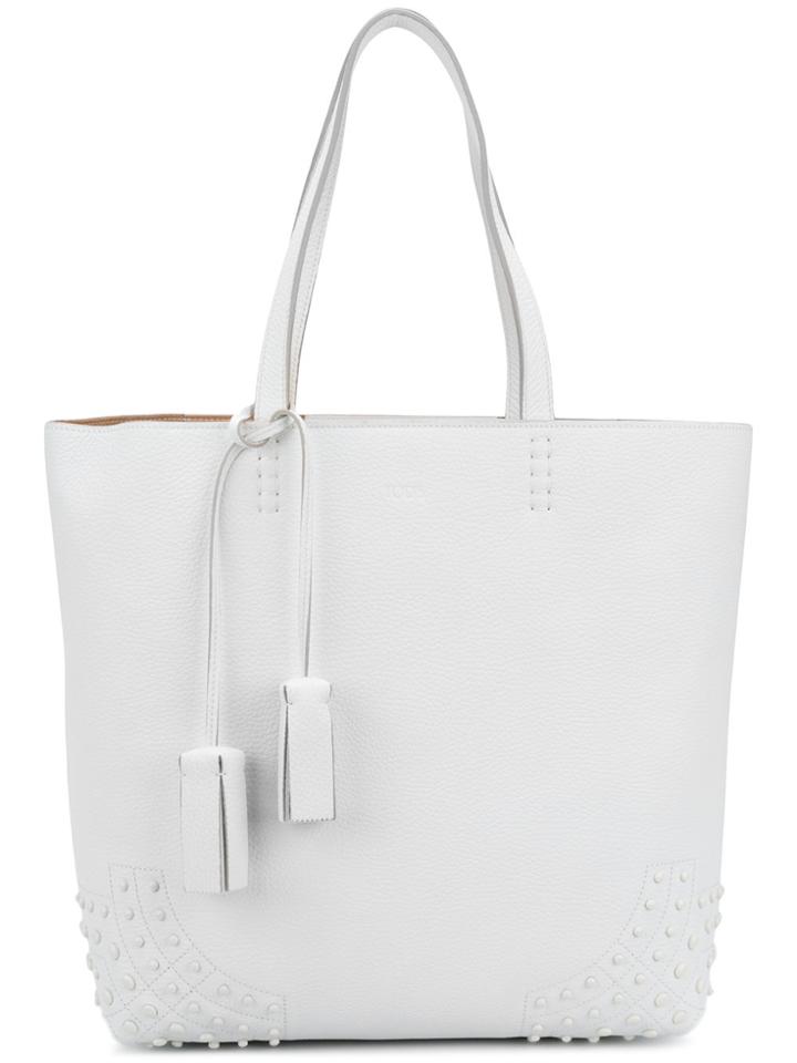 Tod's Wave Medium Tote Bag - White