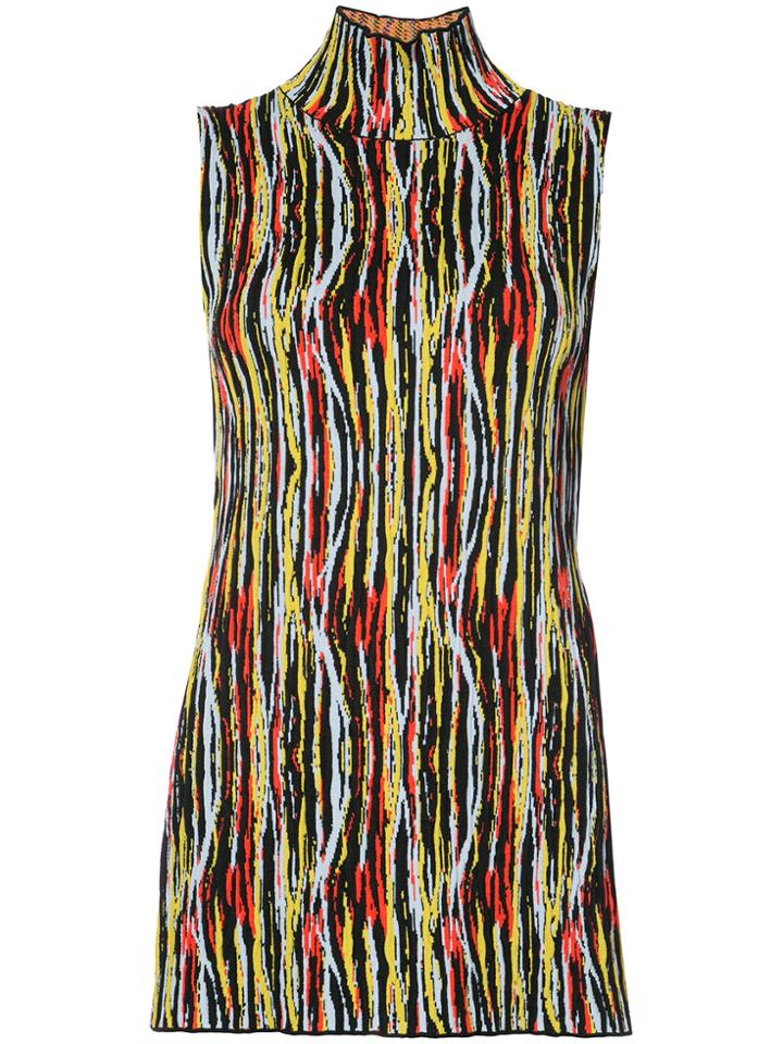 Solace London Striped Tank Top - Black