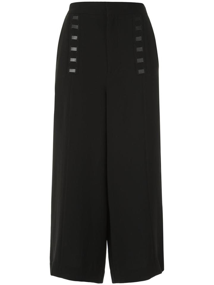 Uma Raquel Davidowicz Lace Up Details Cullotes - Black