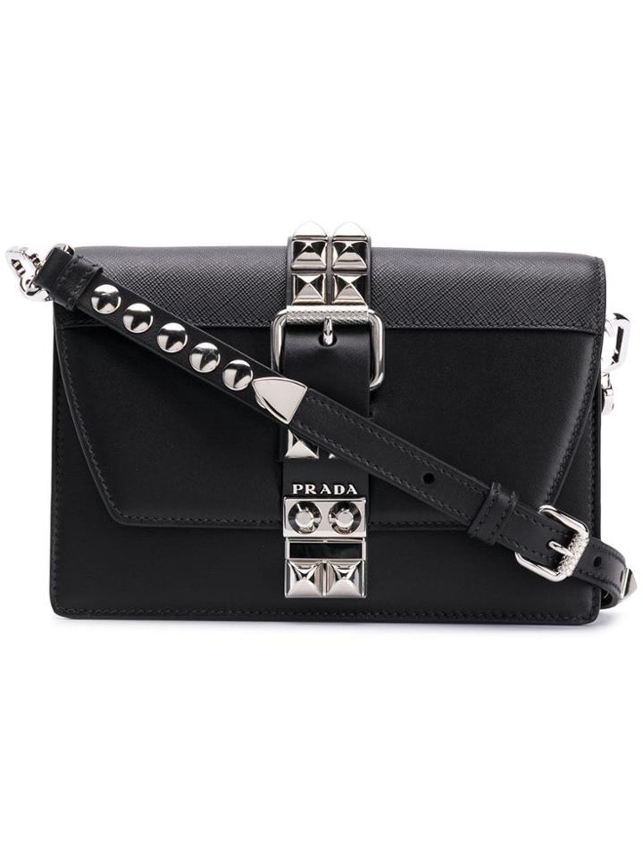 Prada Small Elektra Crossbody Bag - Black