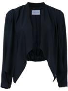 Estnation - Draped Jacket - Women - Polyester - 38, Black, Polyester