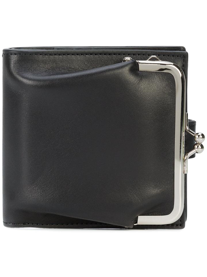 Yohji Yamamoto Folded Clasp Wallet - Black