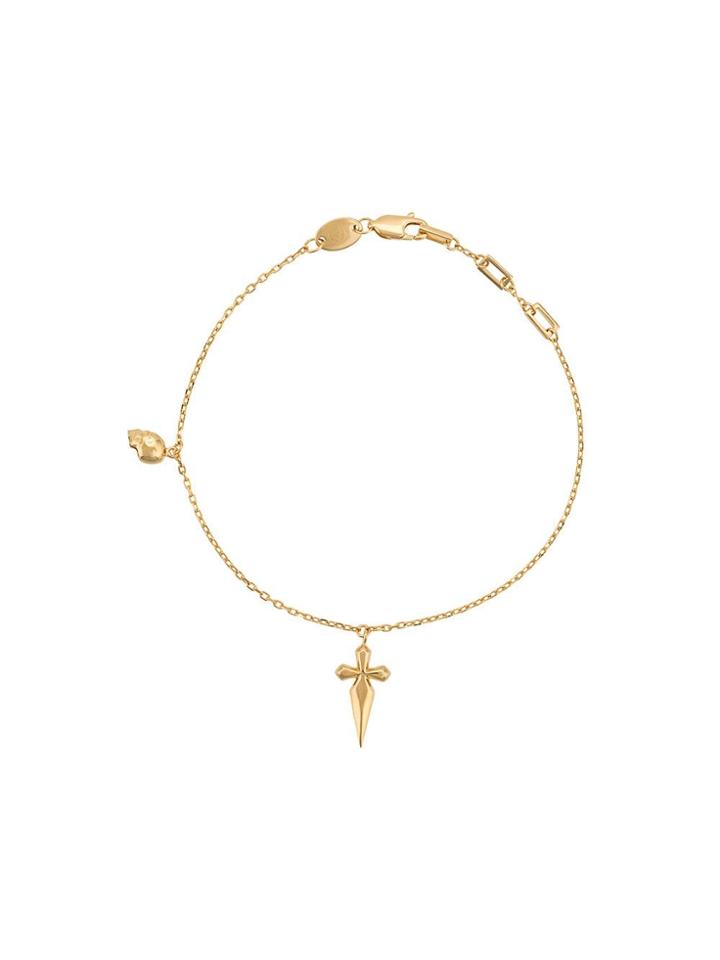 Northskull Cross Sword Bracelet - Gold