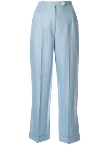 Hermès Pre-owned Straight-leg Trousers - Blue