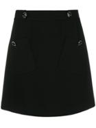 Moschino Short Button Skirt - Black