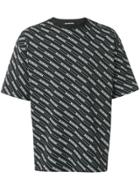 Balenciaga All Over Regular T-shirt - Black
