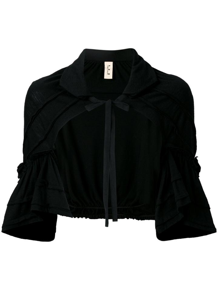 Tao Comme Des Garçons Vintage Tie Neck Ruffle Shrug - Black